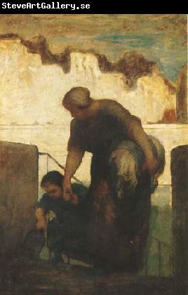 Honore  Daumier The Washerwoman (mk09)